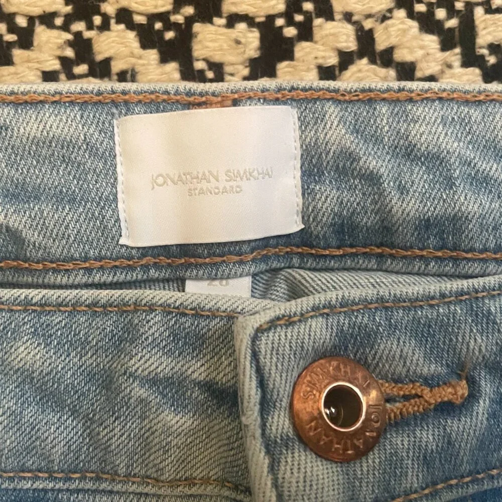 NWT Jonathan Simkhai River Straight Leg Denim – Size 28 - Picture 10 of 13